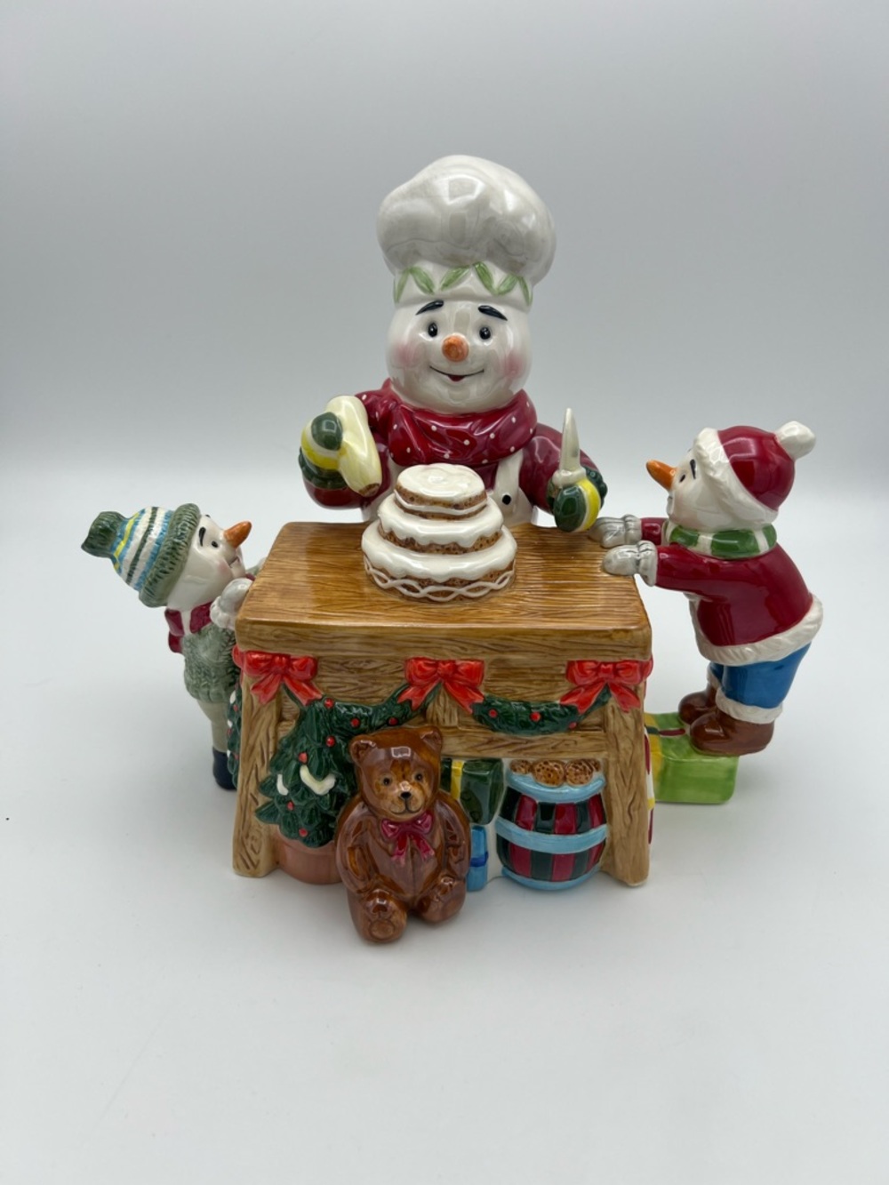 Holiday Snowman Baker Teapot